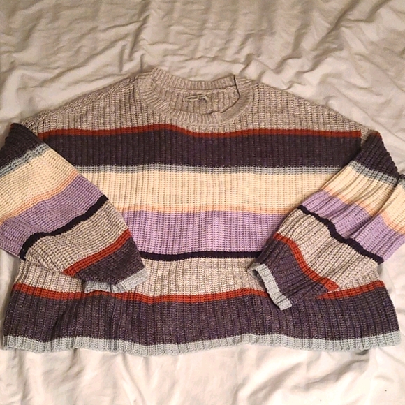 American Eagle Outfitters Sweaters - American Eagle Striped Cropped Sweater